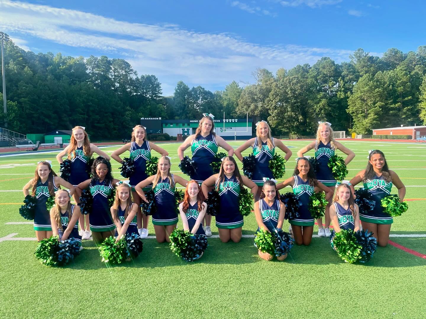 Harrison Junior Hoya Cheer team photo 3