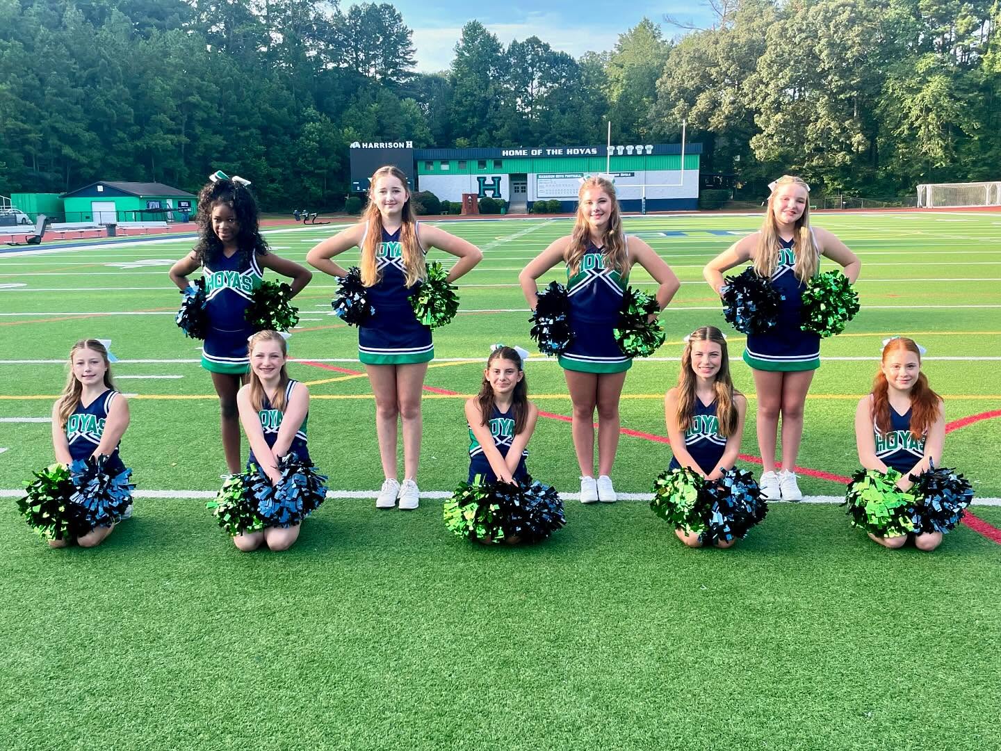 Harrison Junior Hoya Cheer team photo 2